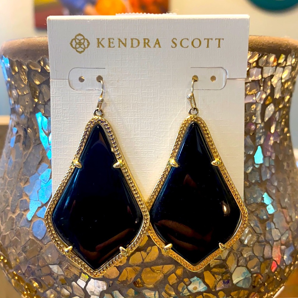 Kendra Scott Black Alexandra Earrings